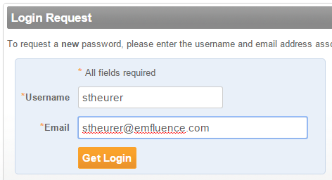 Password reset details