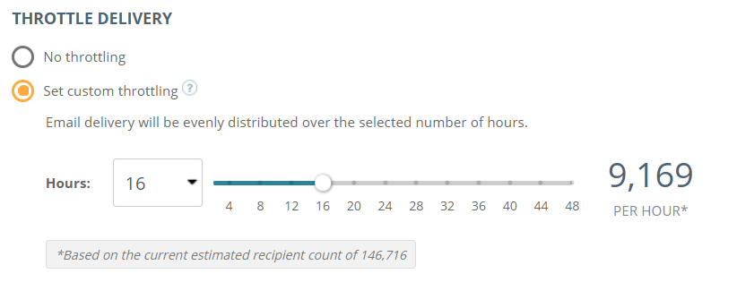 Email Throttling