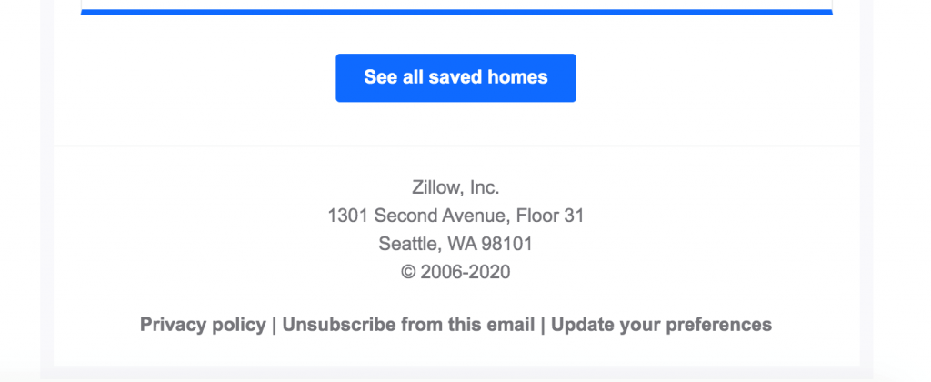 zillow unsubscribe