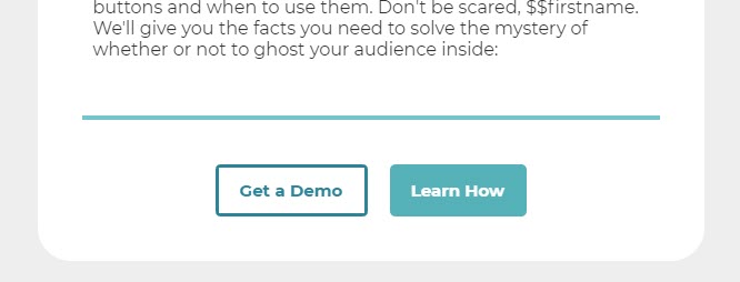 ghost button email